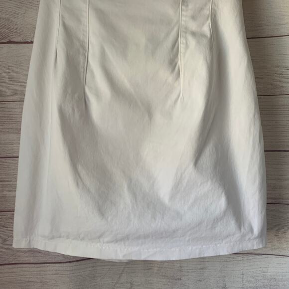 Wild Fable White Tube Bodycon Mini Dress Lace Up Back Removable Straps Size L - Picture 3 of 15